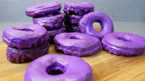 Ube (Purple Yam) Doughnuts
